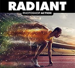 极品PS动作－线速闪斑(含高清视频教程)：Radiant Photoshop Action